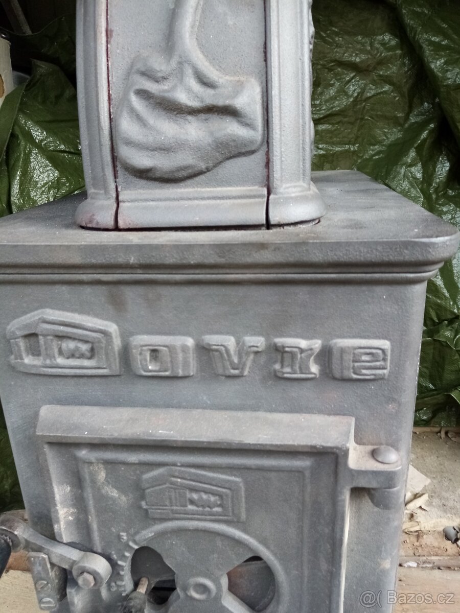 Starožitná litinová kamna Norské zn. Dovre - 6