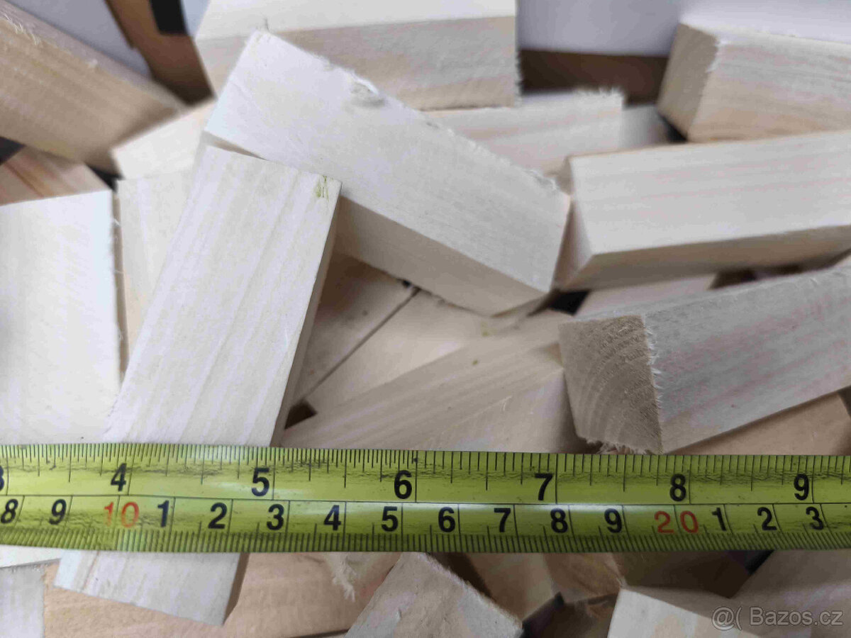 Lipové hranolky na figurky, různé rozměry na přání - 6