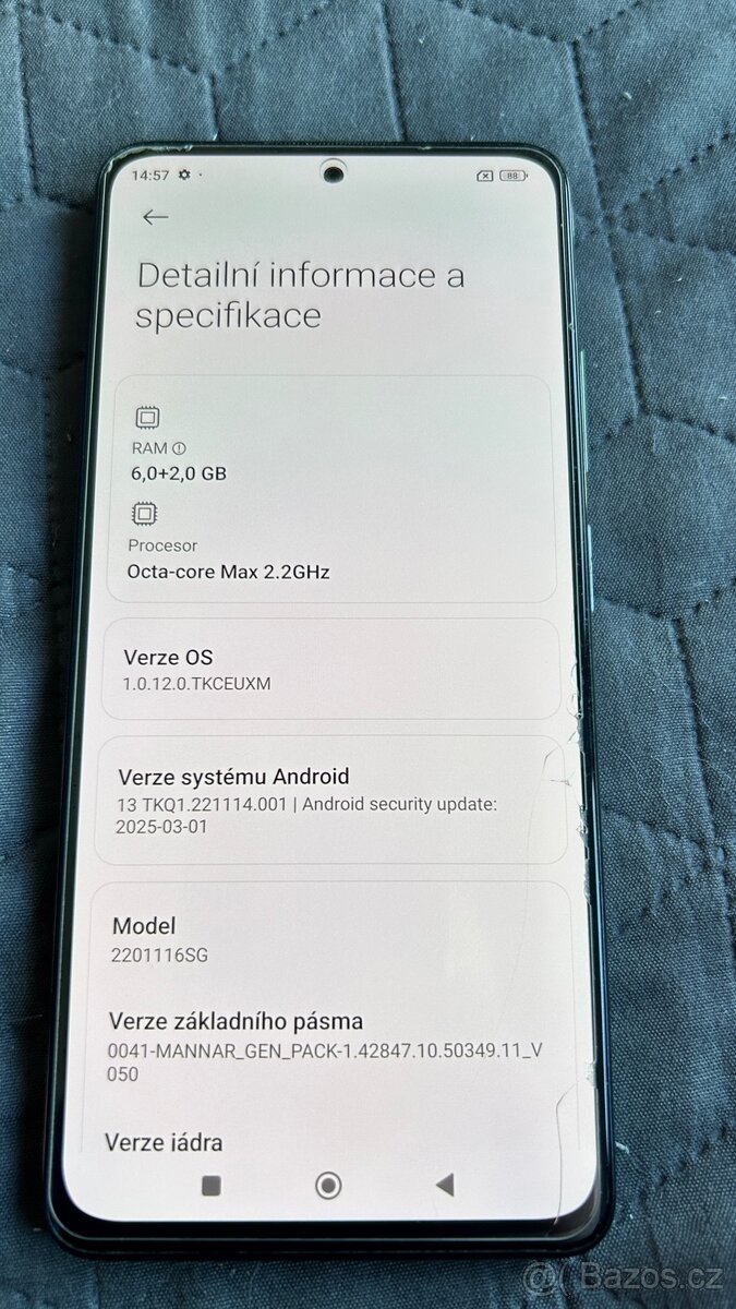 Redmi Note 11 Pro 5G 8GB RAM + 128GB - 6
