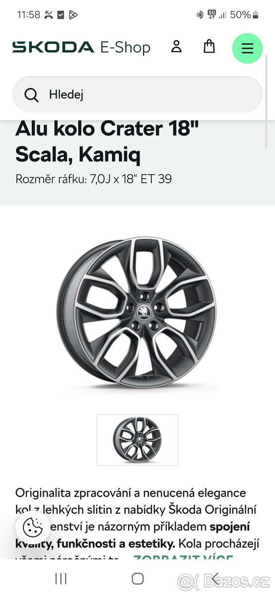 Crater 18 scala kamiq 658601025 5x100 - 6