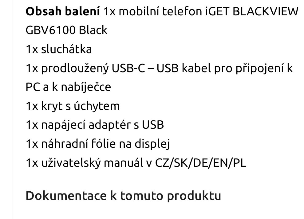 IGET Blackview GBV6100 3GB/16GB,Black(odolný) - 6