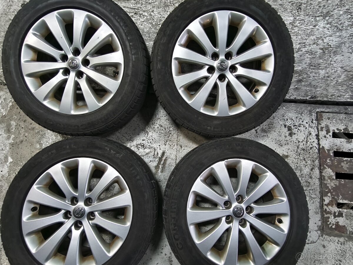Alu kola 5x105 r17 na Opel Mokka zimní pneumatiky 215/60 r17 - 6