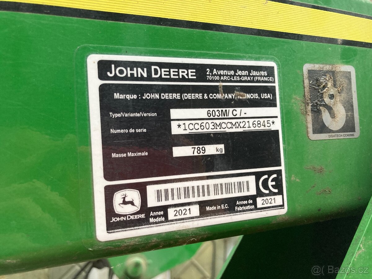 John deere 603m výložník čelního nakladače - 6