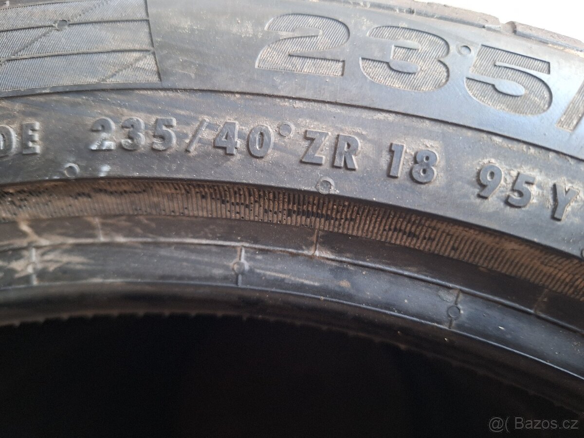 Prodám letní pneu 235/40/18 Continental - 6
