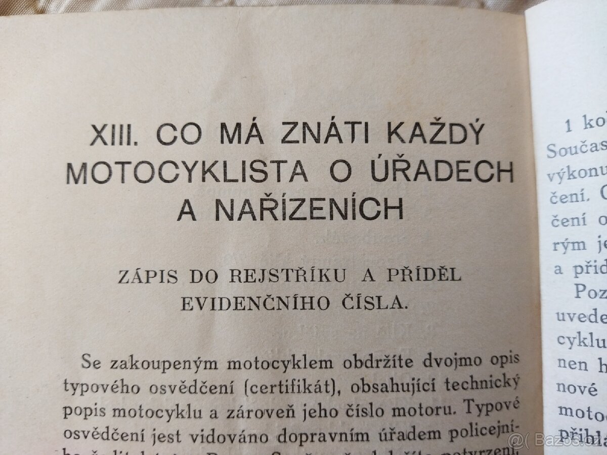 Jawa 250 - příručka. 1939 - 6