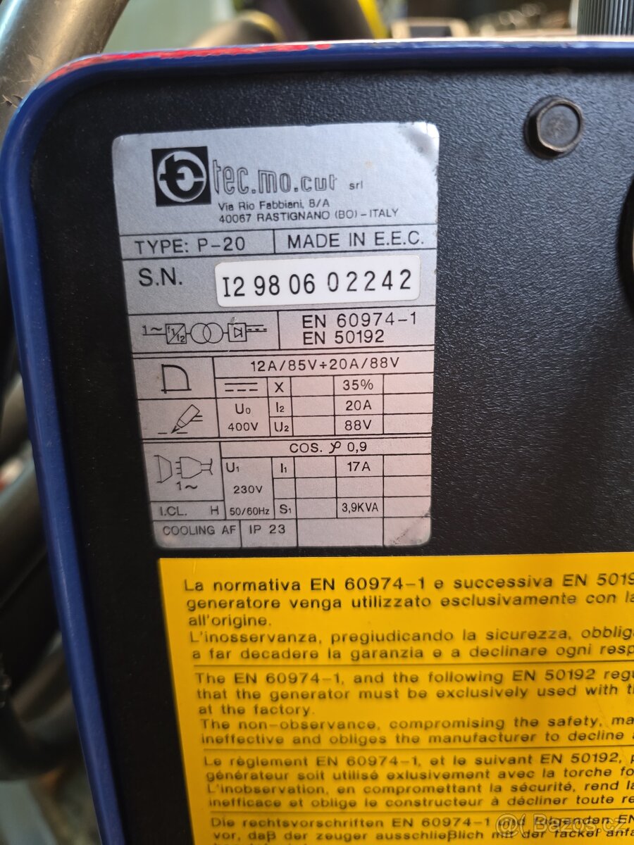 plazmová řezačka P-20 - 6