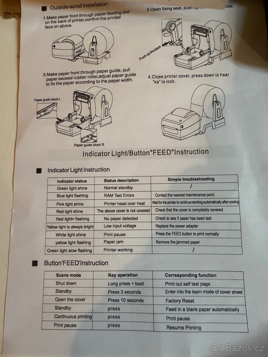 Termotiskárna štítků 4x6palců - 6