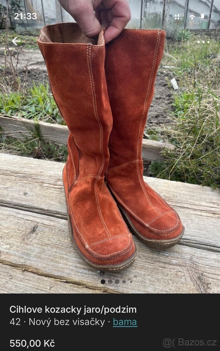 Kozačky cihlové - 6