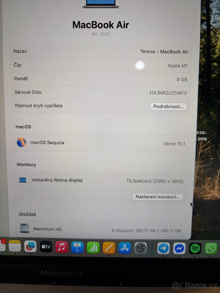 MacBook Air 13 M1 256GB záruka - 6
