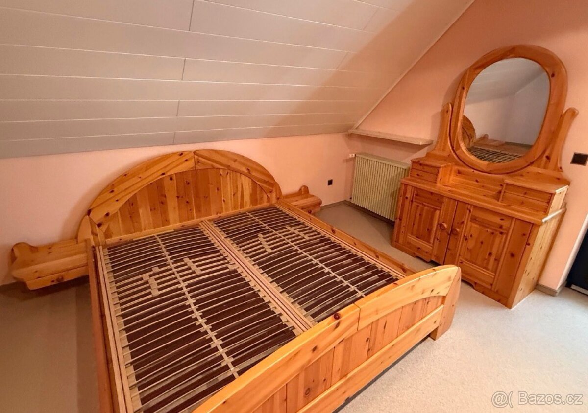 Kompletní ložnice z masivu borovice velká sestava - 6