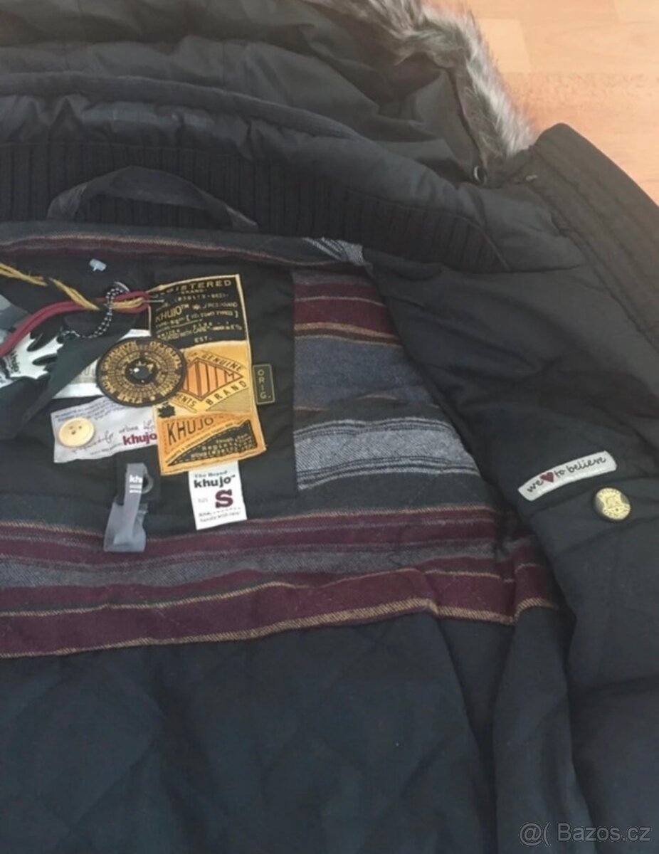 Nová černá vesta s kapucí Khujo vel. S - 6