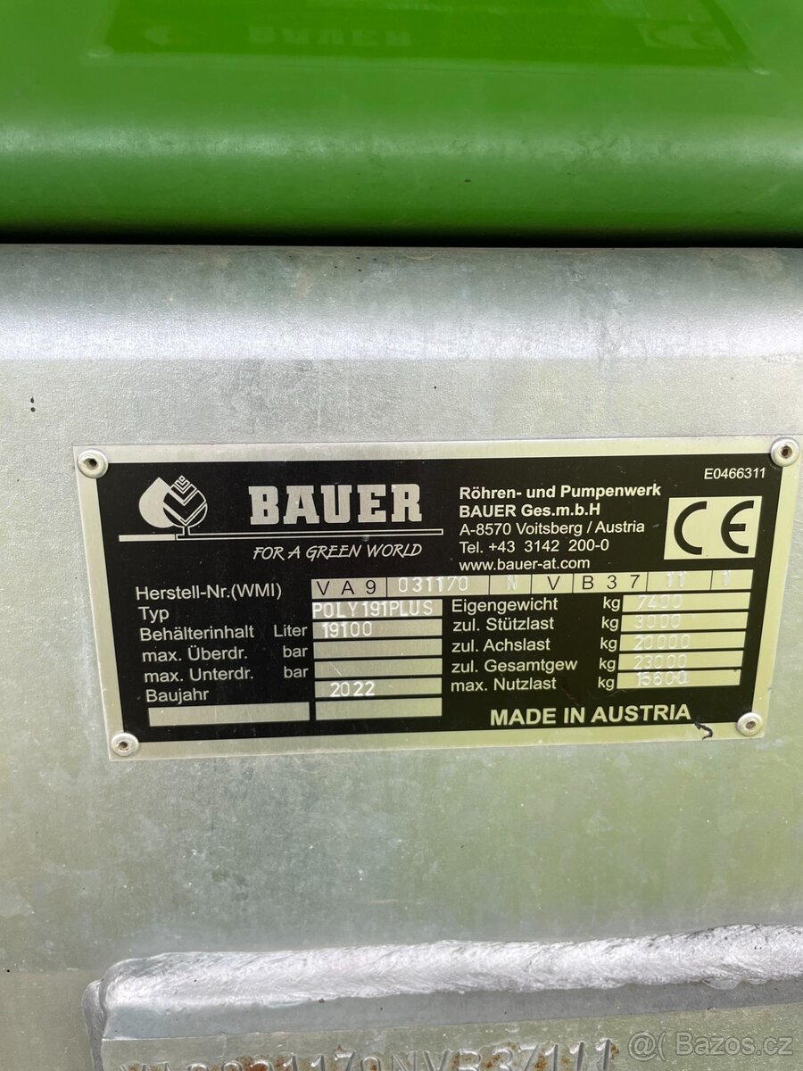 Bauer Poly 191+ - Polyesterová aplikačná cisterna - 6