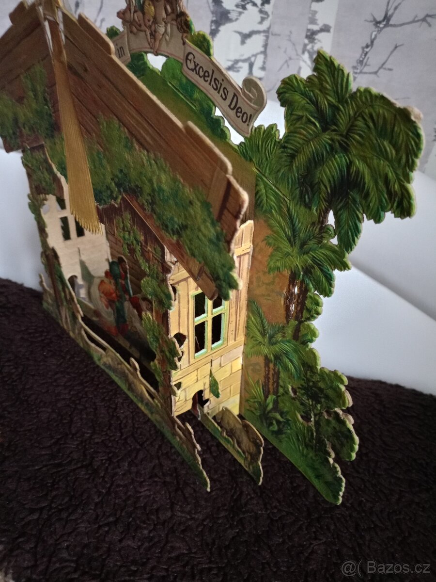 Starší papírový betlém - 6