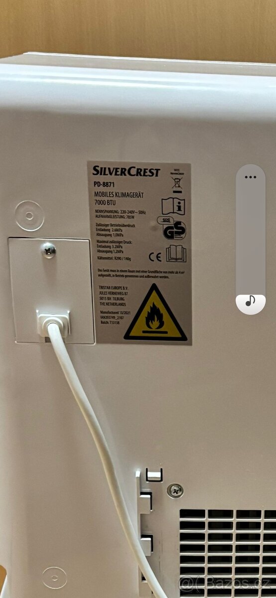Mobilní klimatizace Silver Crest - 6