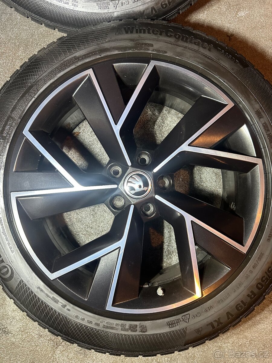 ALU Kola ŠKODA 5x112 R19 TRIGLAV Zimní Pneu 235/50/19 - 6