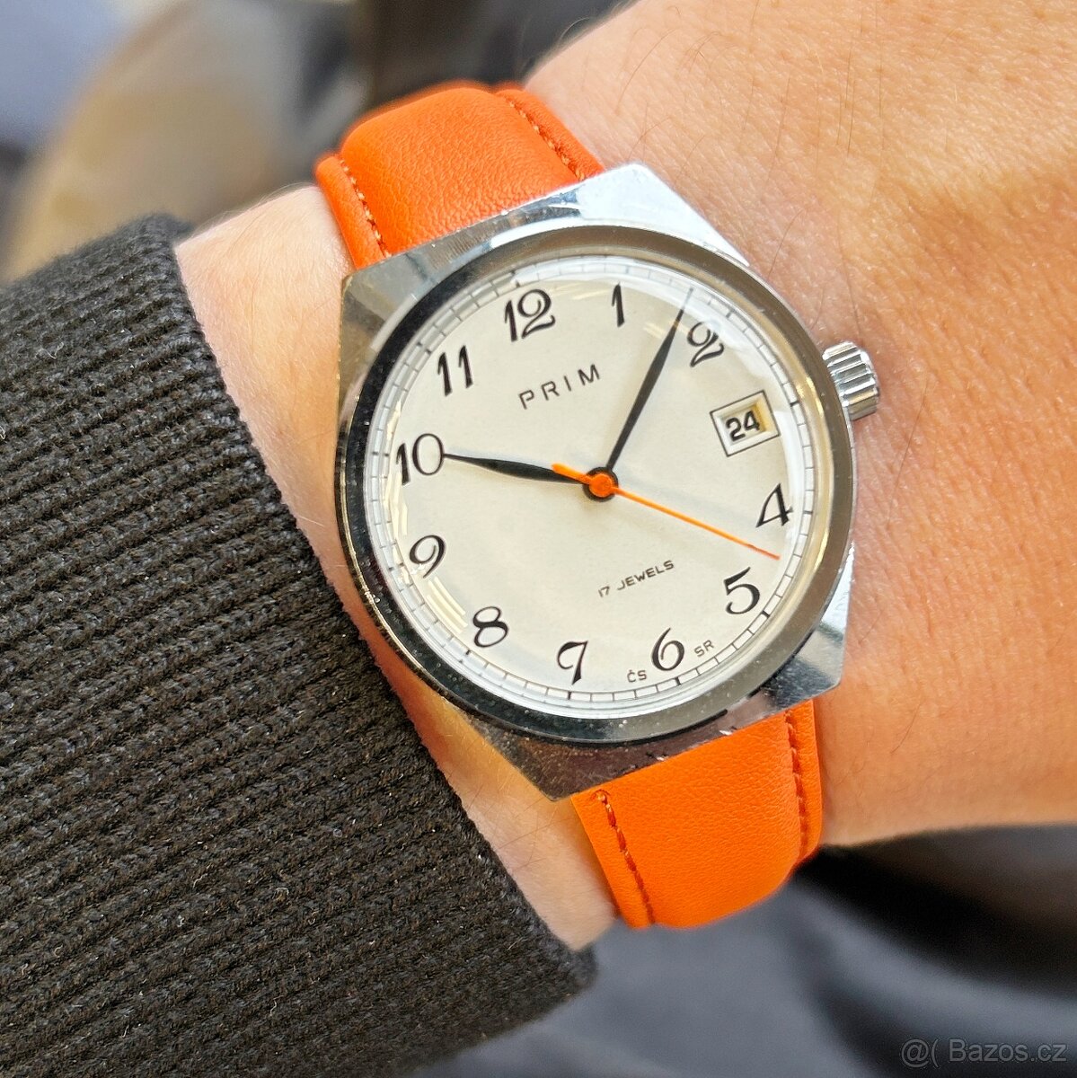 Československé mechanické vintage retro hodinky PRIM Breguet - 6