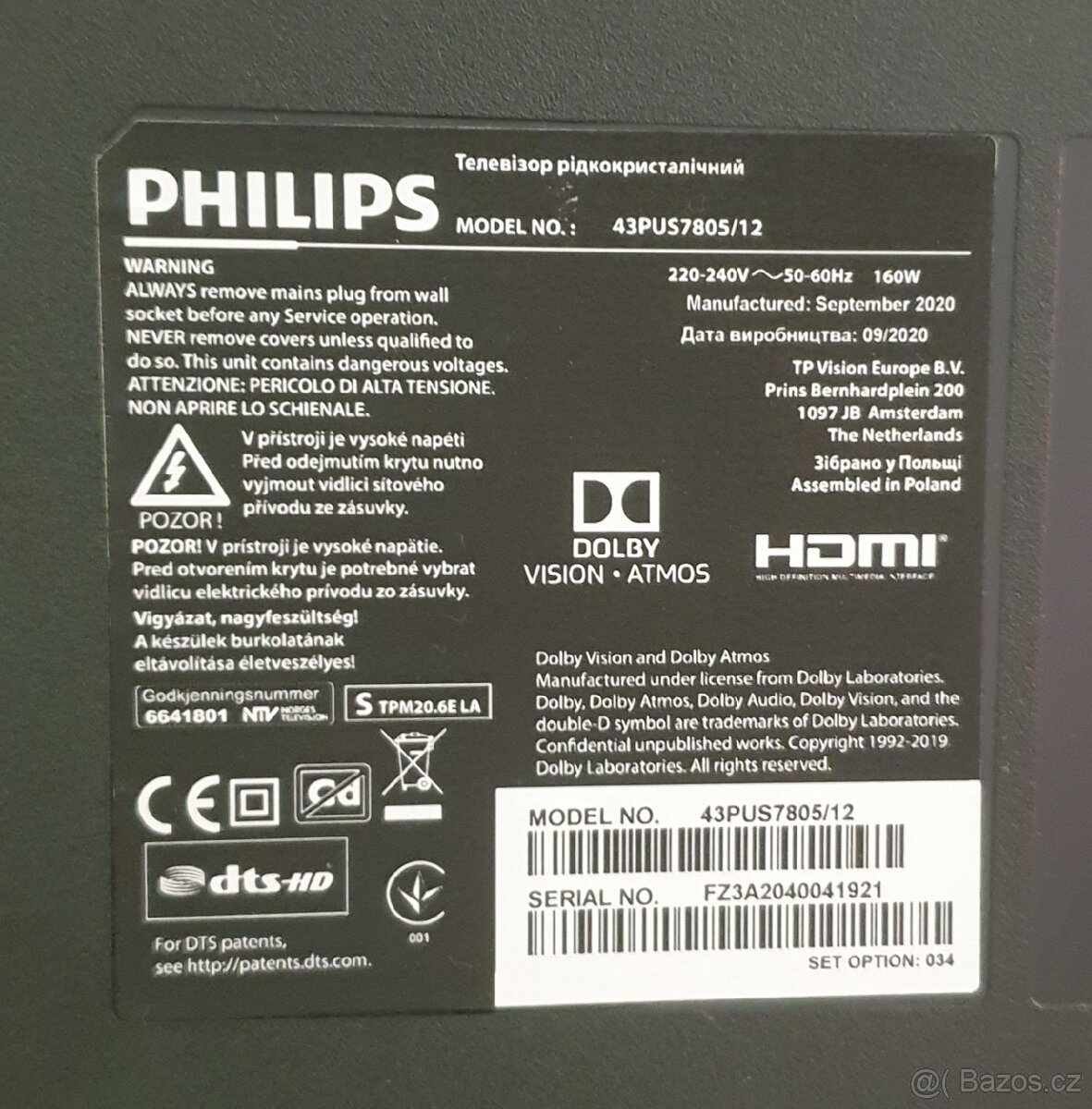 PHILIPS SMART TV UHD 4K 43"(108CM) - 6