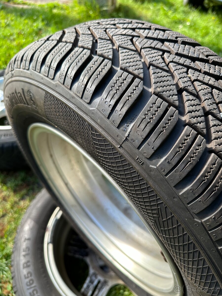 4x Alu kola 5x100 r15, ET 48, 6JJx15 + pneu 195/65 R-15 - 6