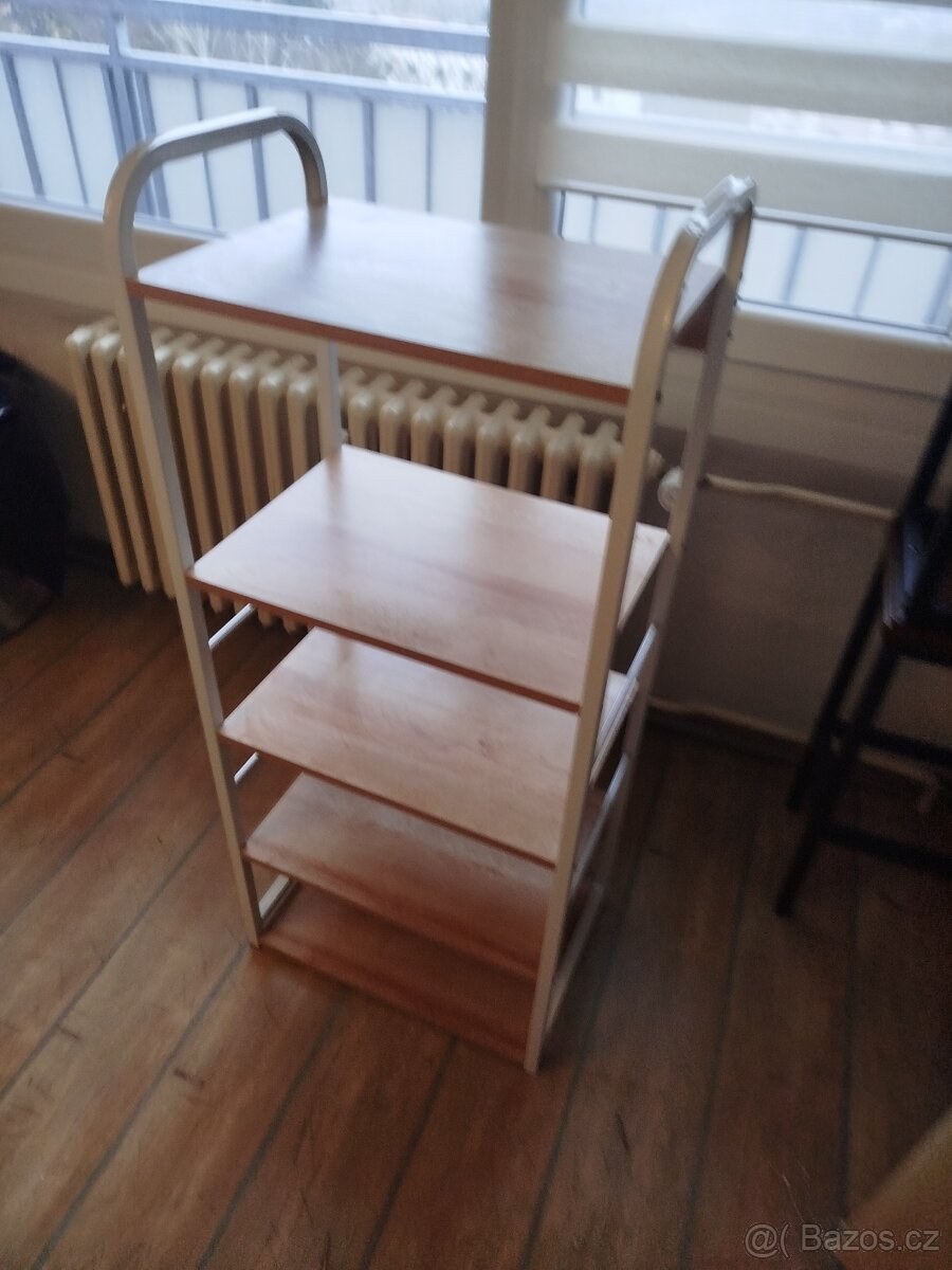 Kuchyňský regál GIORGIO, bílá/dub sonoma - 6