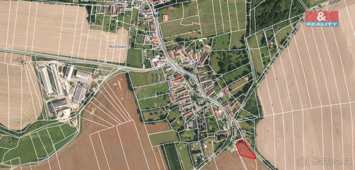 Prodej pole, 1662 m², Kozlovice - 6