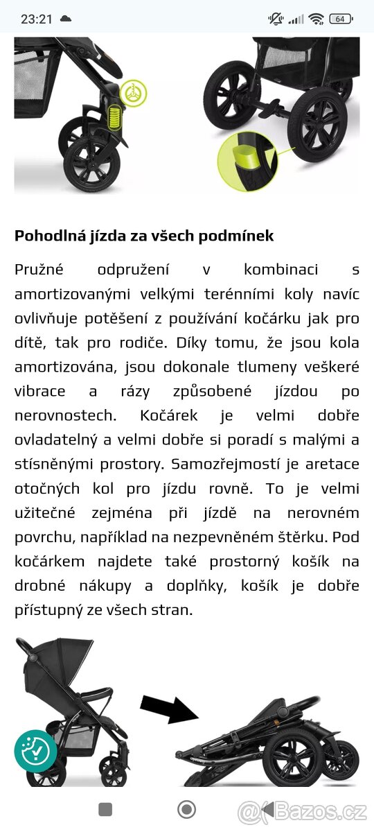 Sportovní kočárek Lionelo Annet Tour - 6