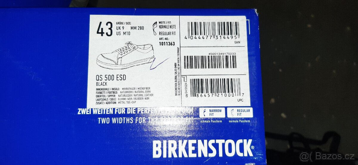 Birkenstock QS 500 ESD, 43: - 6