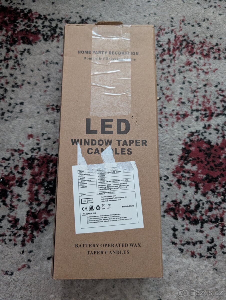 Bezplamenné bílé kuželové svíčky Eldnacele - 6