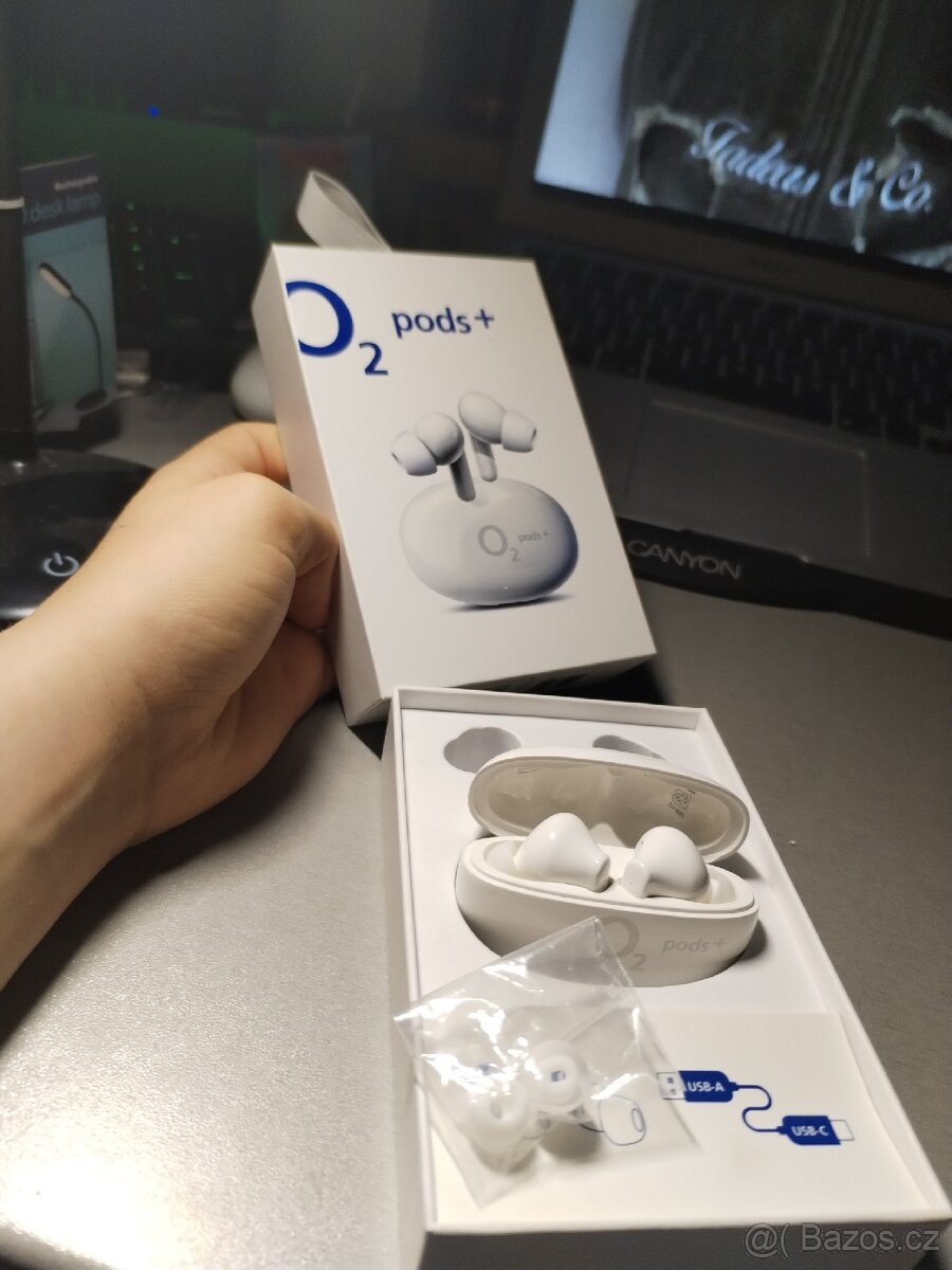 Prodám sluchátka O2 pods+ - 6