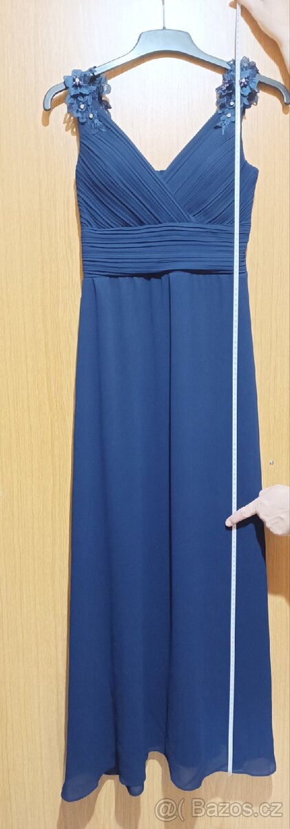Dámské šaty tmavě modré vel L - 6