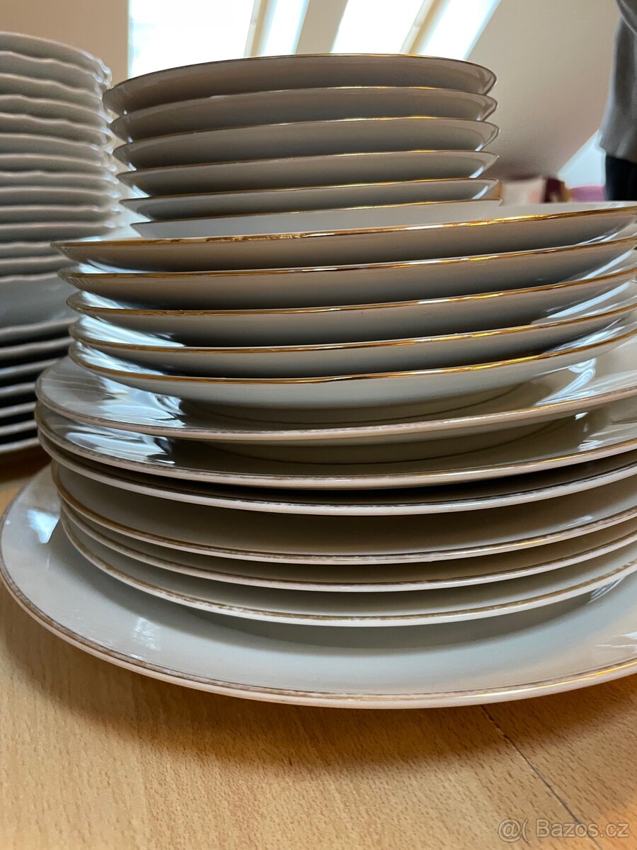 Retro porcelanová sada Bohemia Czechoslovakia - 6