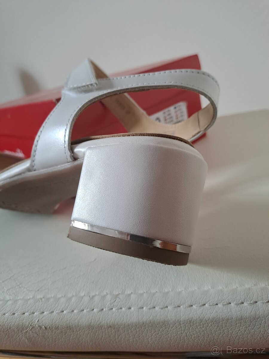 LUXUSNÍ DÁMSKÉ SPOLEČENSKÉ KOŽENÉ BOTY, VEL. 6 - 6