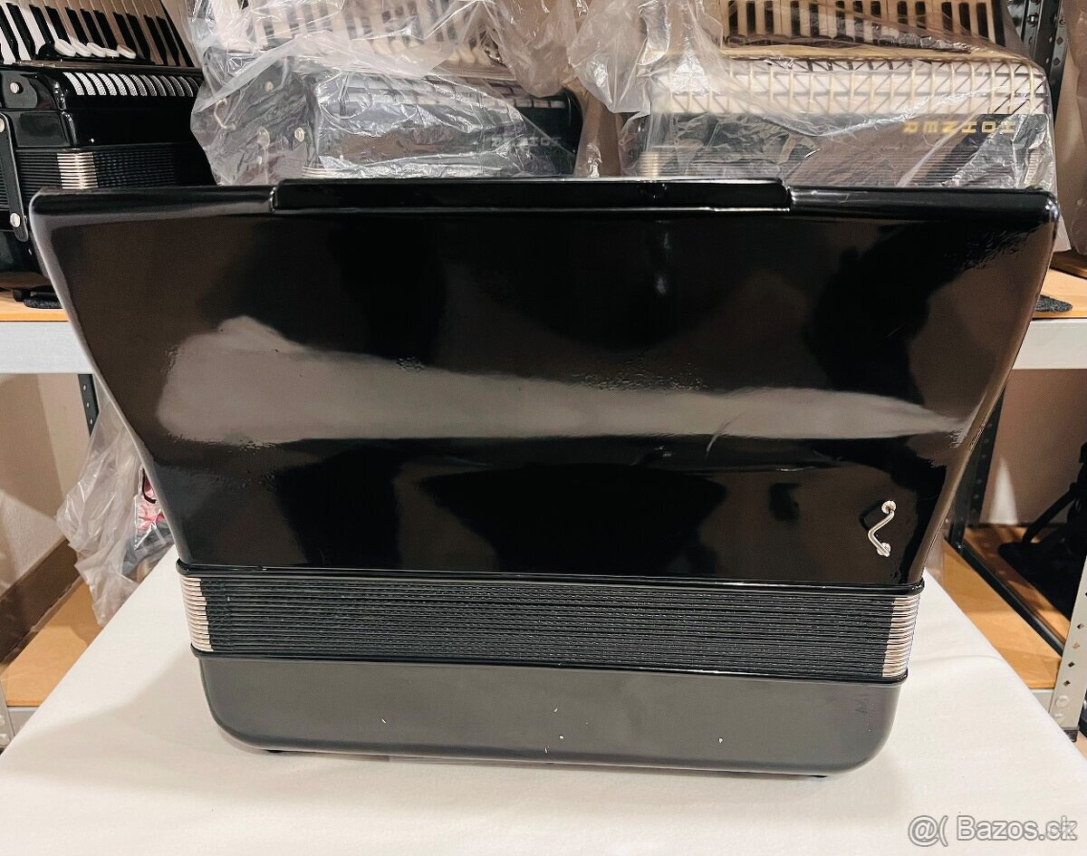 Predám akordeón Hohner Atlantic De Luxe. 120 Basový - Made i - 6