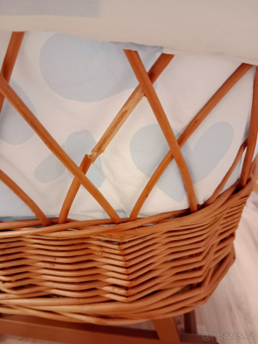 Proutěný koš na miminko - 6