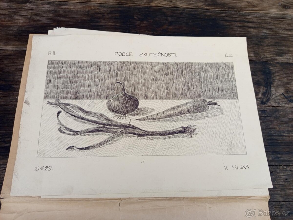 Prvorepublikové výkresy Státní reálka v Příbrami -kolem rko5 - 6