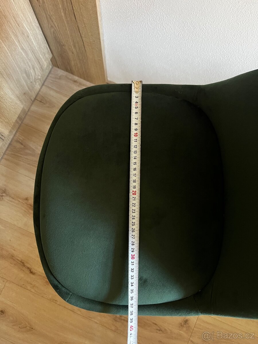 Barová židle tmavě zelená - 6