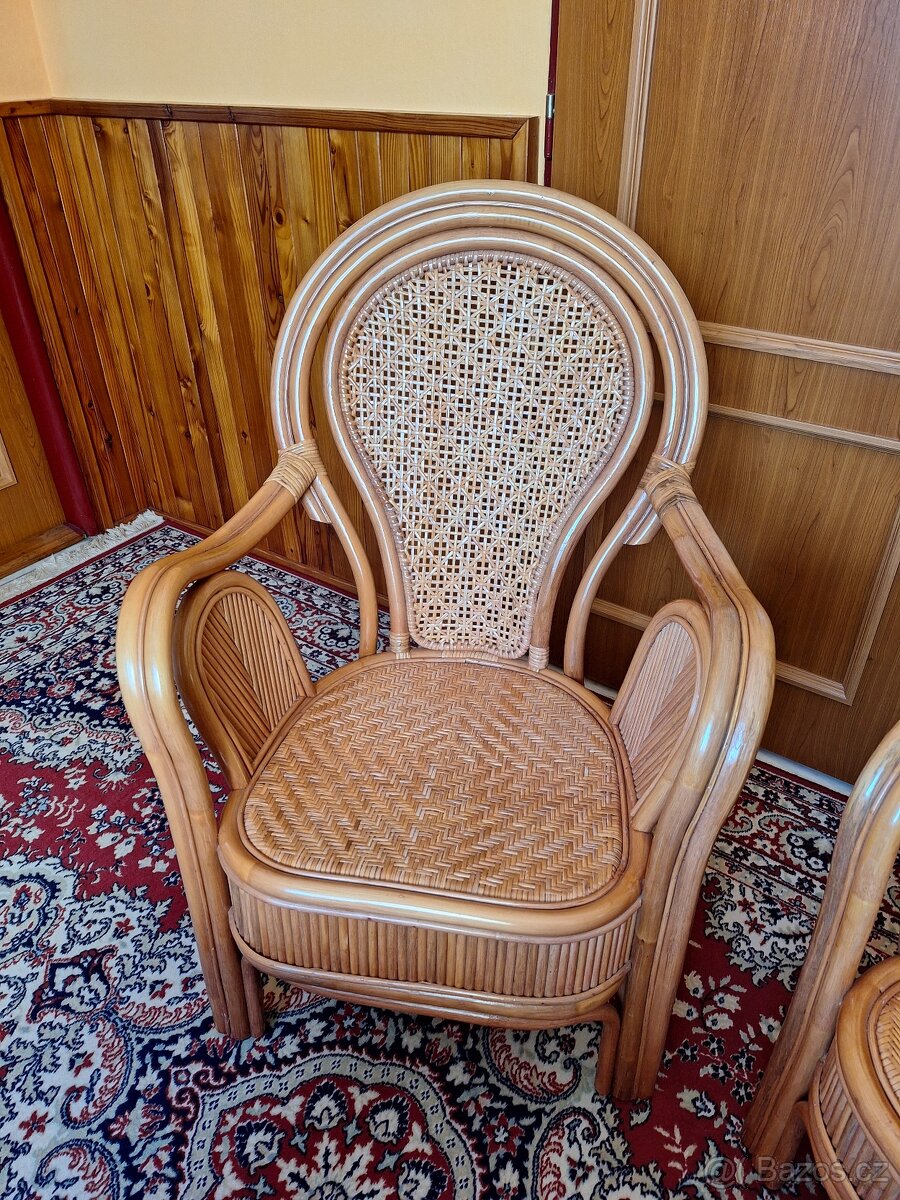 Ratanová křesla a stolek - 6