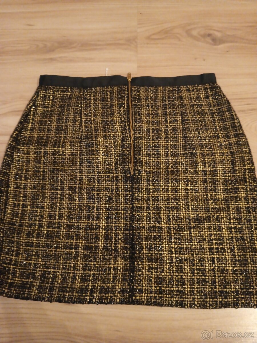 Nová dámská zlato černá sukně George - 6