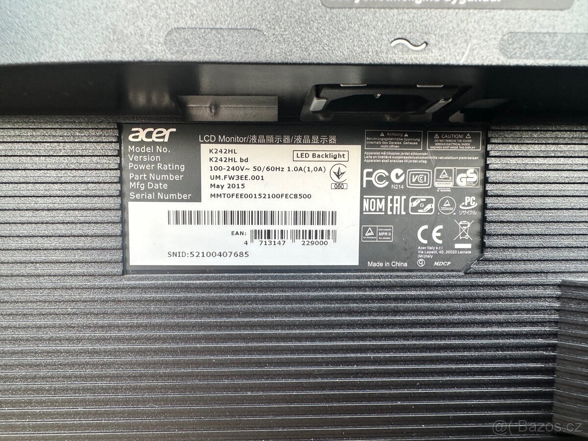 Prodám LCD Monitor ACER - 6