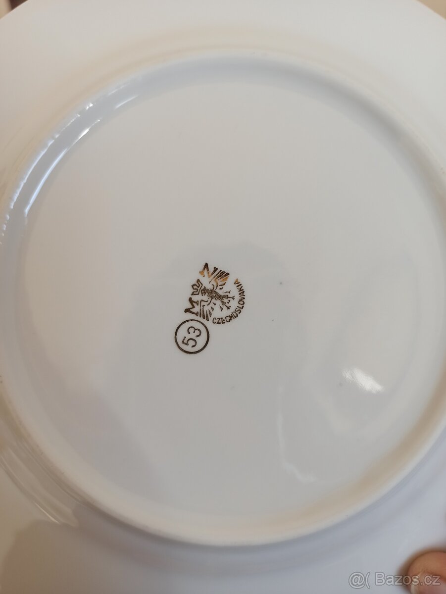 4x talíř/ československý porcelán - 6