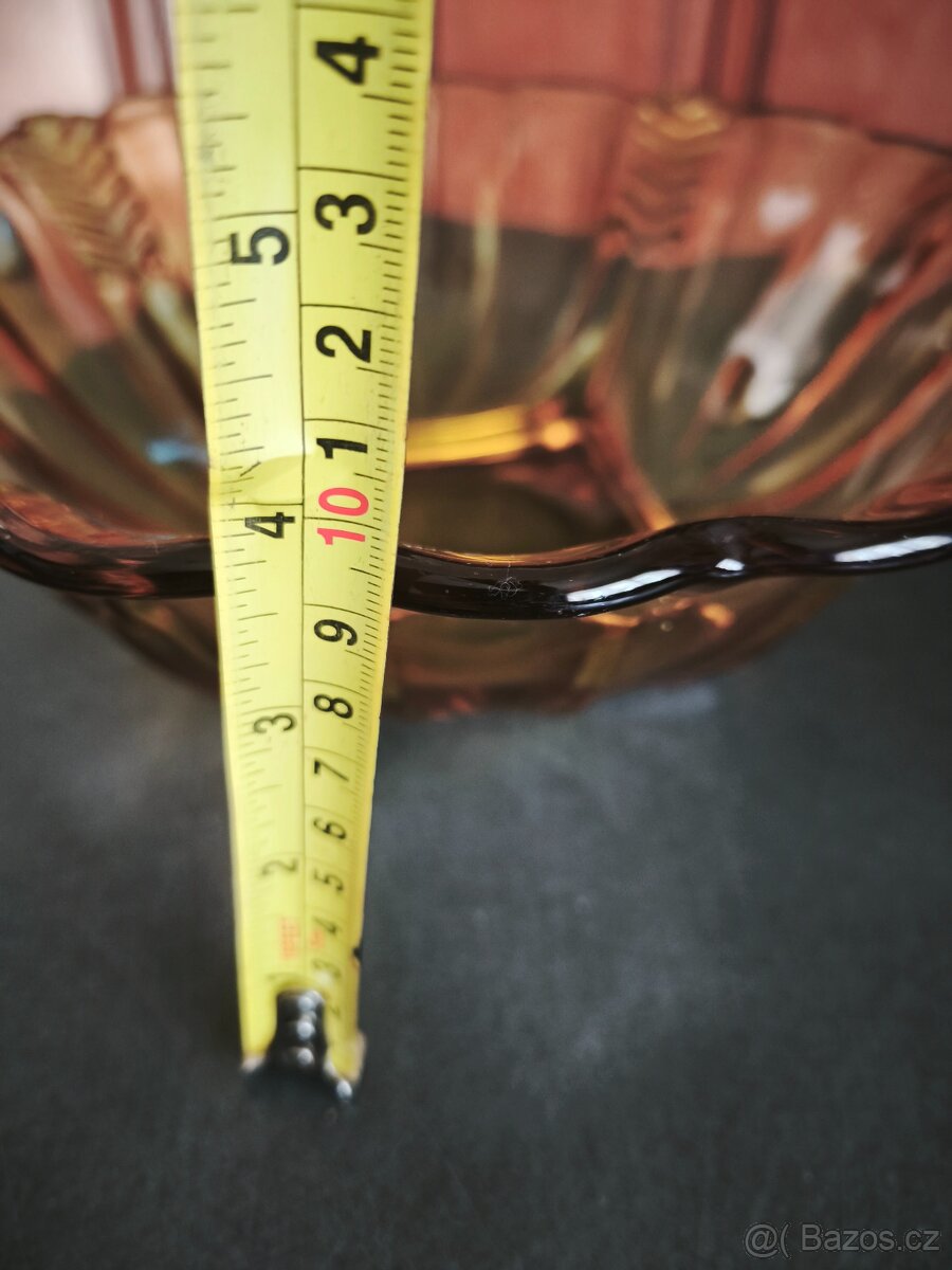 Stará skleněná miska. - 6