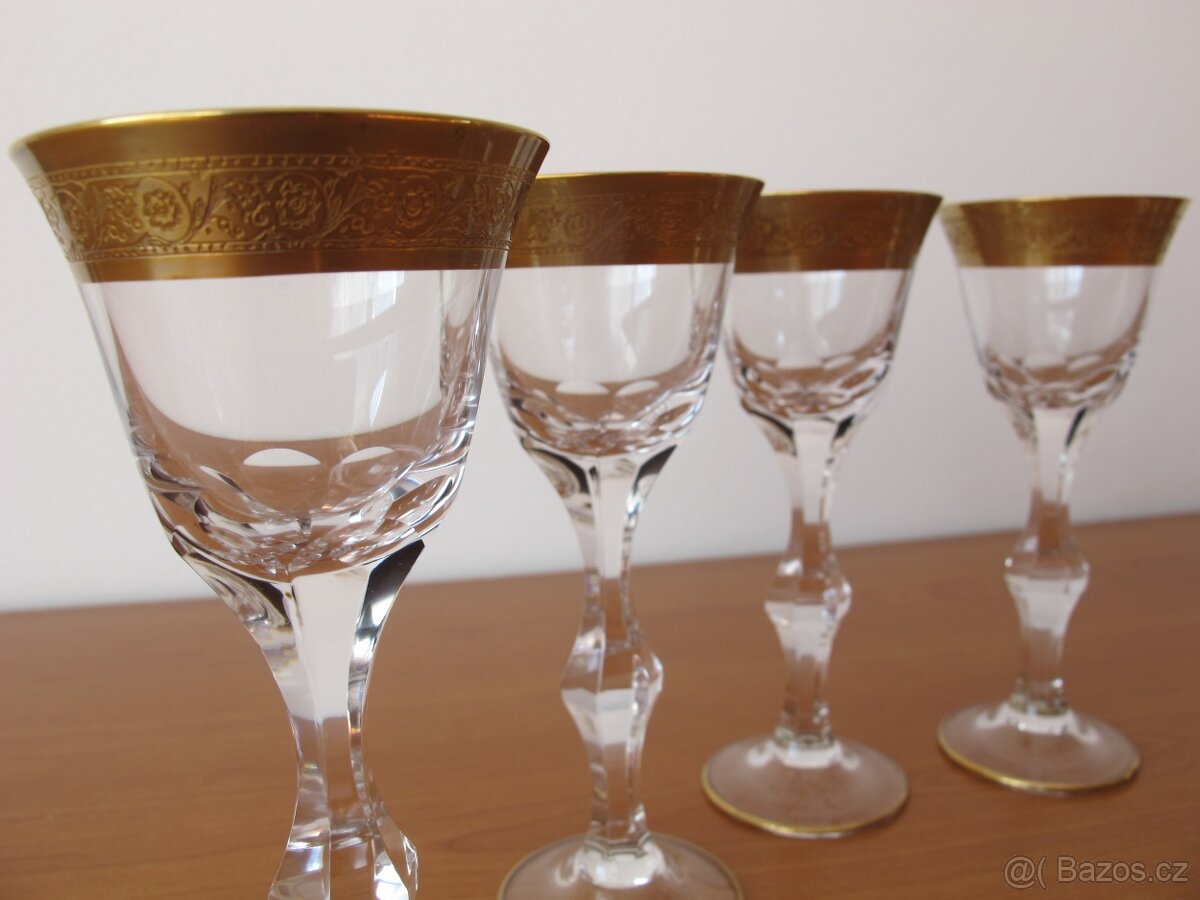 Prodám pozlacené skleničky - 6
