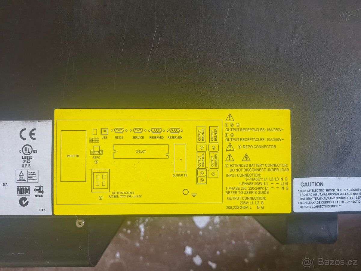 Prodám UPS Eaton Powerware PW9140 7,5kva - 6