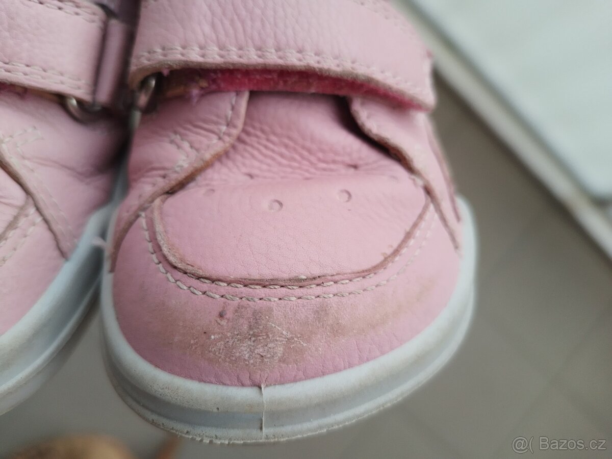 Barefoot kotníkové boty Superfit Superfree Nappa Rosa vel. 2 - 6