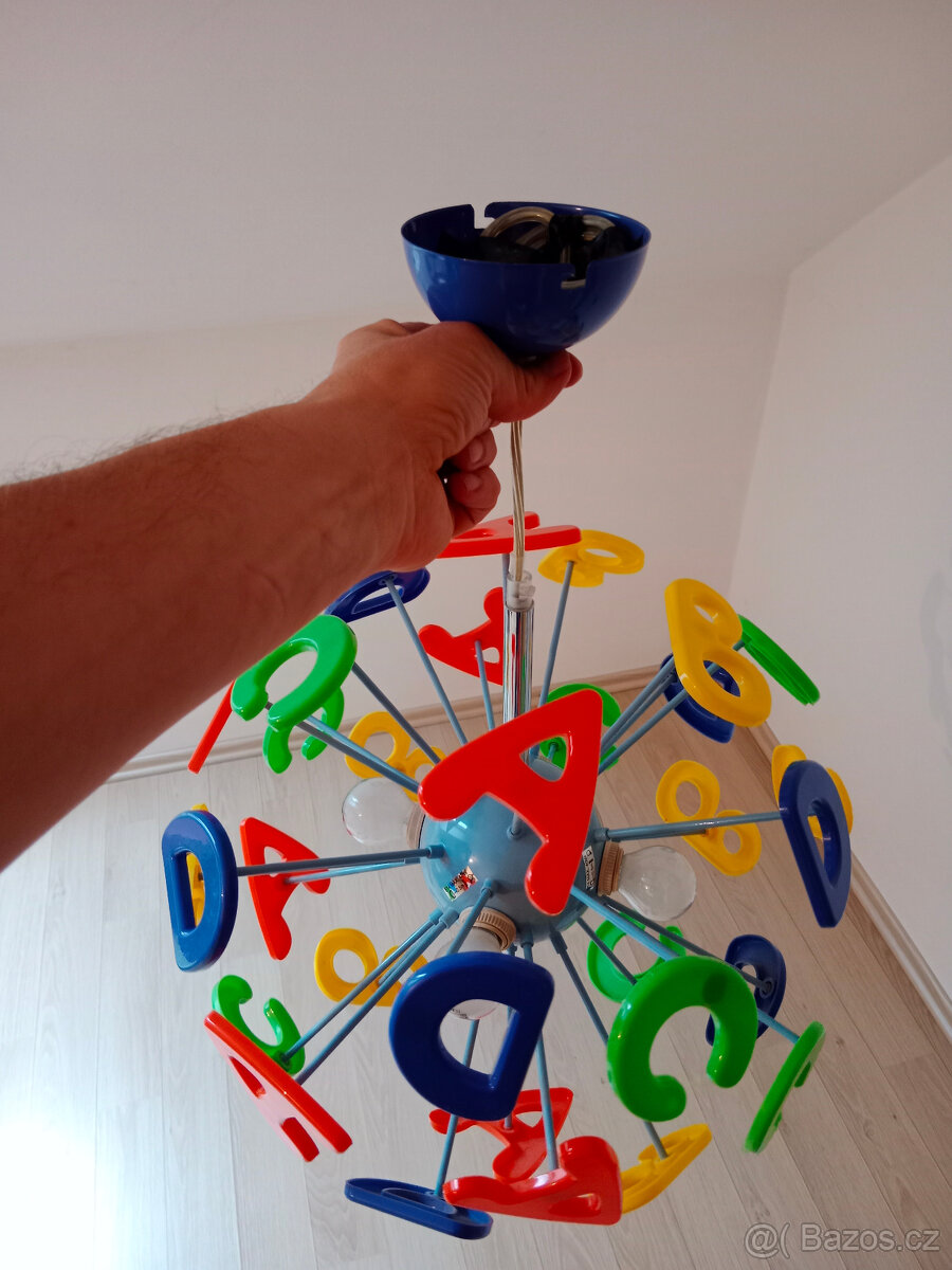 Lustr s písmeny do dětského pokoje průměr stínidla 44 cm - 6