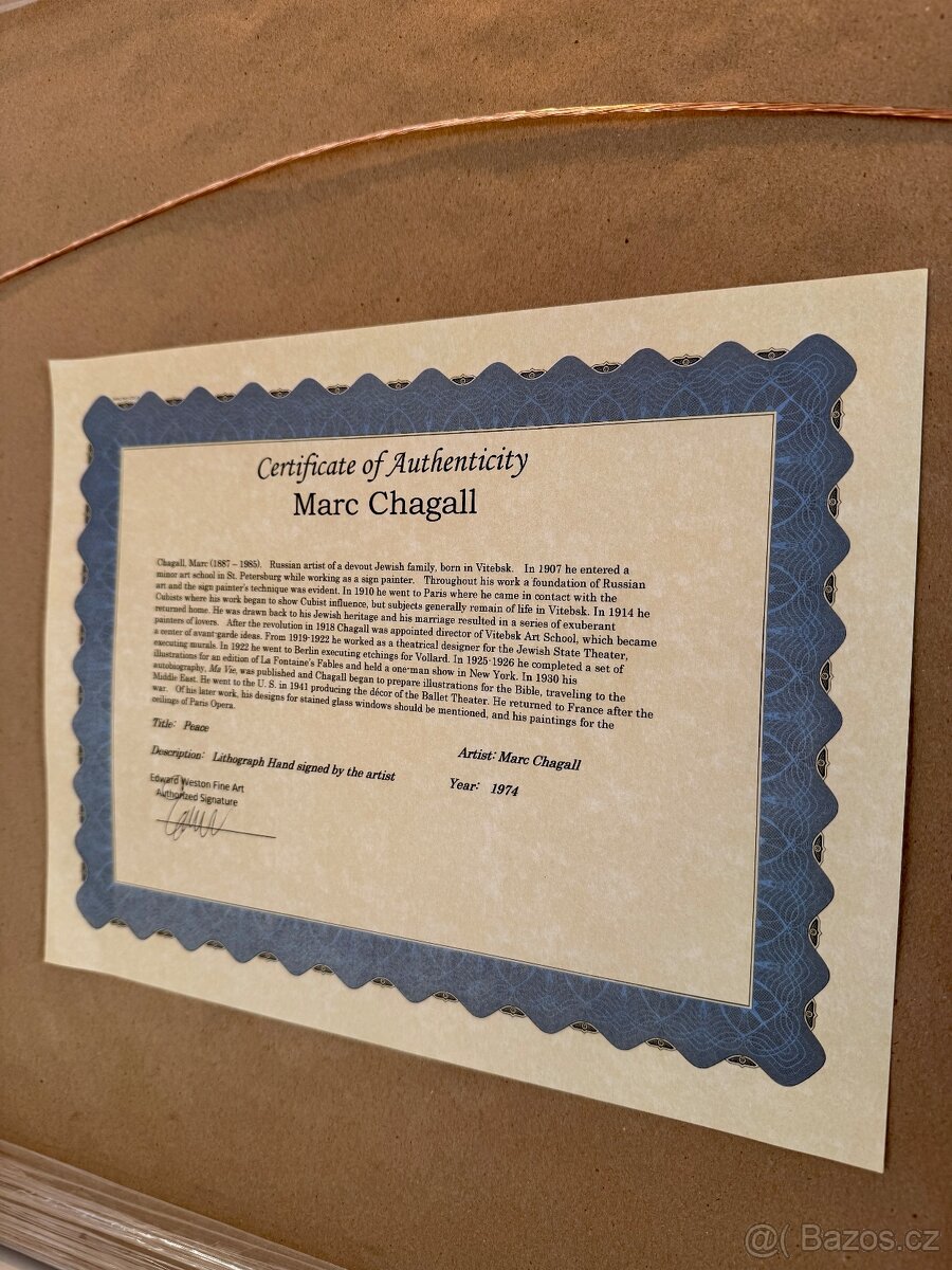 Obraz Chagall Marc - Peace - 6