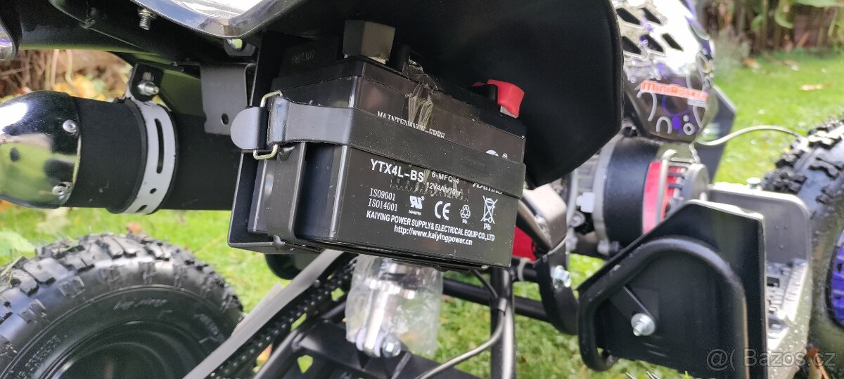 Nová dětská čtyřkolka R E-start modrá - 6