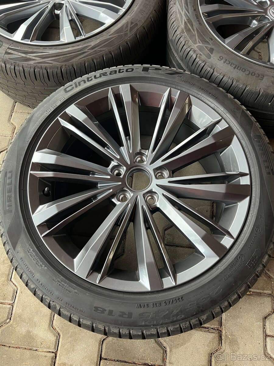 VW Passat B8 5x ALU letní kola 18" Liverpool 5 ks - 6