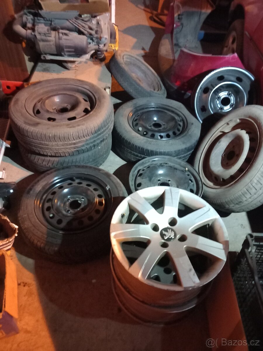 Kola,disky,rezervy,pneu Peugeot,Citroen - 6