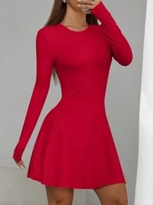 Krátké šaty červené - M - 6