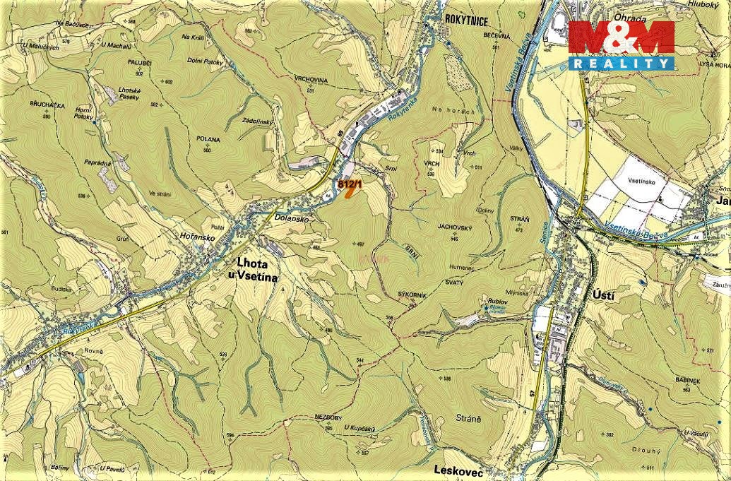 Prodej louky, 3766 m², Lhota u Vsetína - 6
